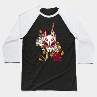 kitsune samurai Baseball T-Shirt